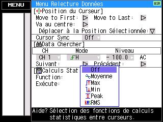 GL200 GRAPHTEC MENU CALCUL