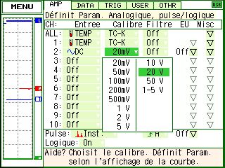 GL200 GRAPHTEC MENU AMP