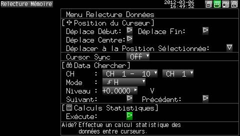 GL220  menu recherche